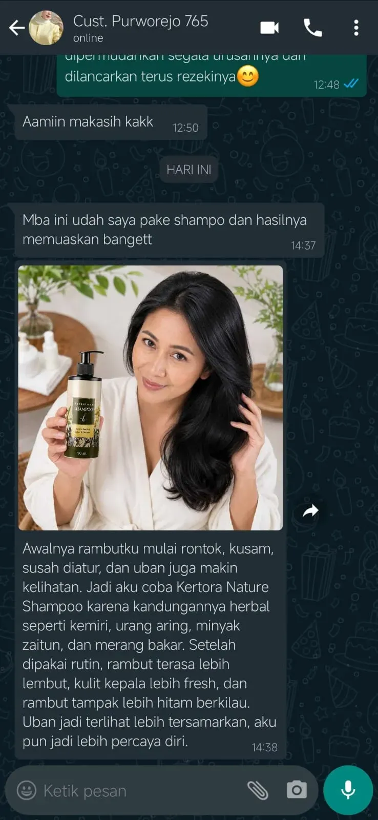 Testimoni Pelanggan 2
